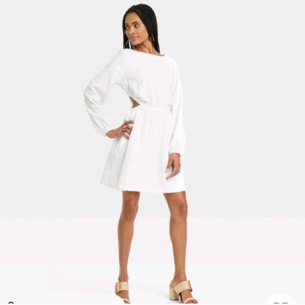 Universal Thread •‎ Linen White Dress